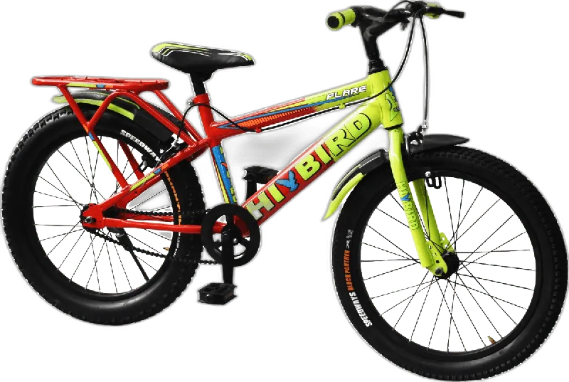 Hi-Bird Flare kids bicycle in red and lime